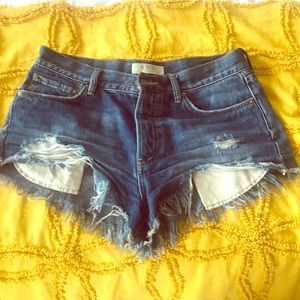 Free People denim shorts waist 27